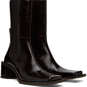 Miista Brown Minnie Boots US 7.5/EU 38